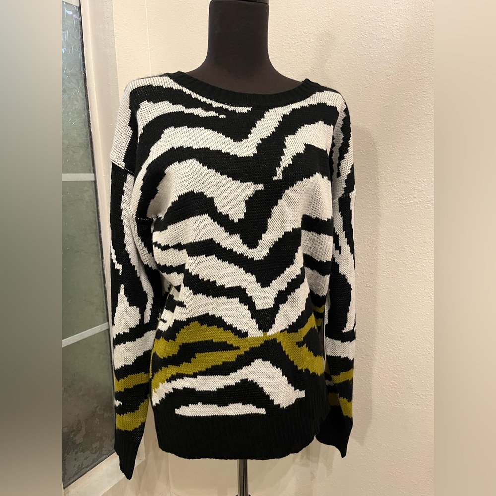 Lucca Couture stripe knit sweater
